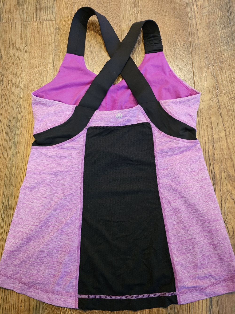 Lululemon Push Your Limits Tank in Heathered Ultra Violet / Black Size [8]